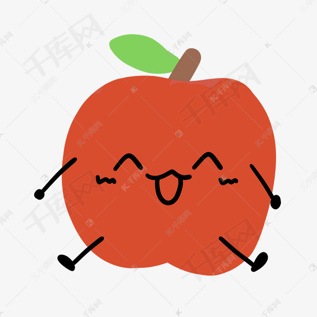 q版苹果手绘q版萌少女手绘图-第1张图片-亚星国际官网